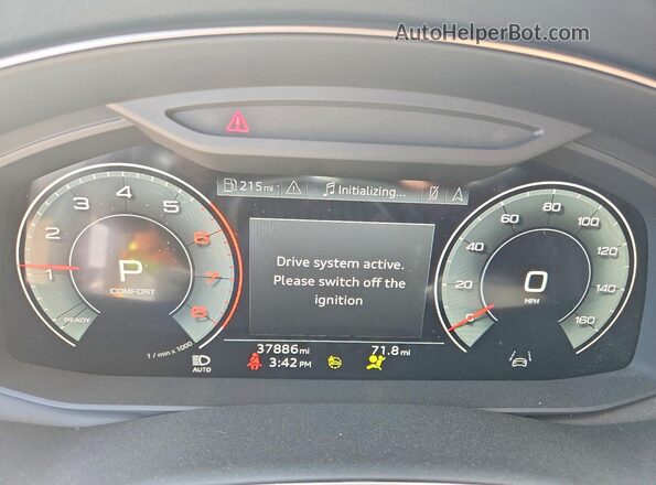 WA1FVBF11PD000285 2023 AUDI Q8 Black Widok zestawu wskaźników