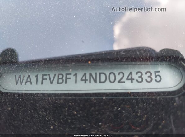 WA1FVBF14ND024335 2022 AUDI Q8 White ძრავის განყოფილების ხედი