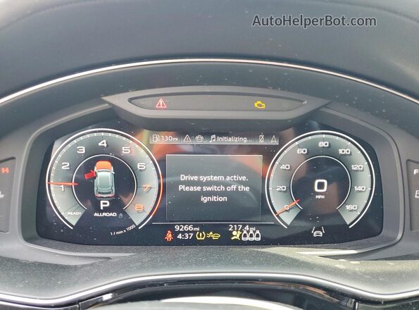 WA1FVBF16SD026020 2025 AUDI Q8 Blue Instrument cluster view