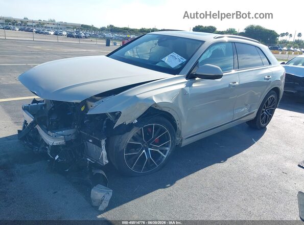 WA1FVBF18PD045613 2023 AUDI Q8 Beige წინა მარცხენა ხედი სამი მეოთხედიდან