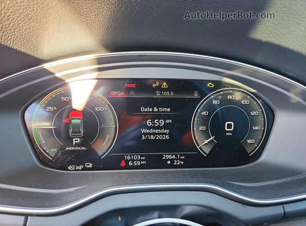 WA1G2AFY0R2102423 2024 AUDI Q5 Черный Вид щитка приборов