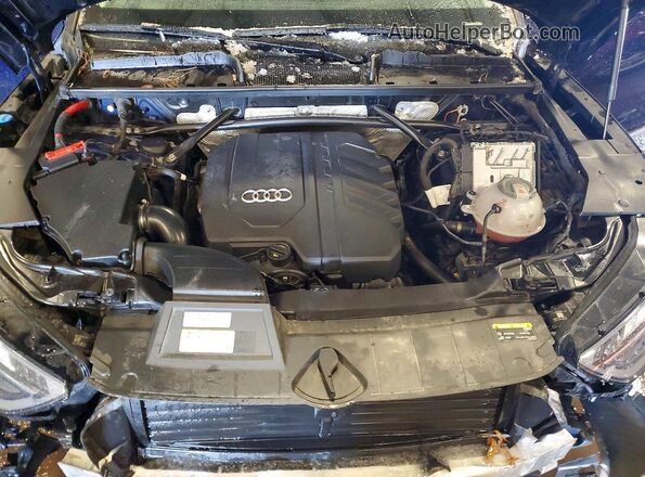 WA1GAAFY5N2065429 2022 AUDI Q5 Blue ძრავის განყოფილების ხედი