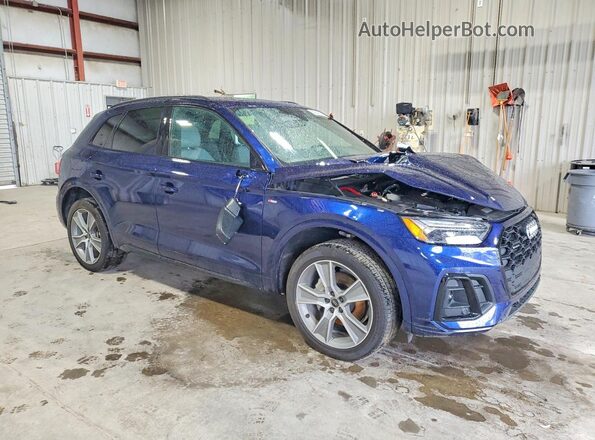 WA1GAAFY5S2016744 2025 AUDI Q5 Синий Передняя правая четверть