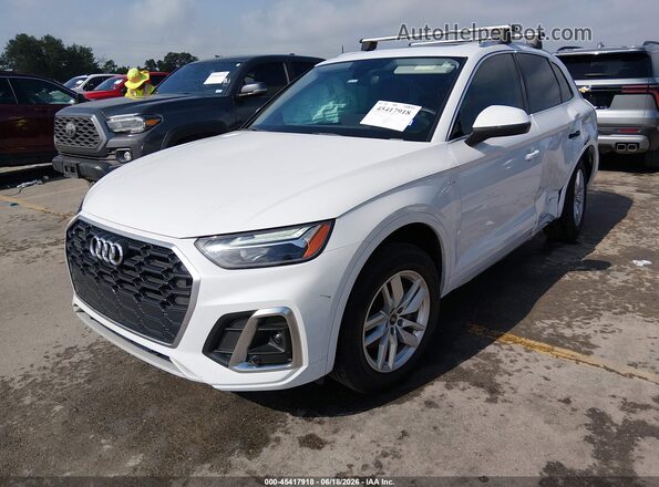 WA1GAAFY6N2002114 2022 AUDI Q5 White წინა მარცხენა ხედი სამი მეოთხედიდან