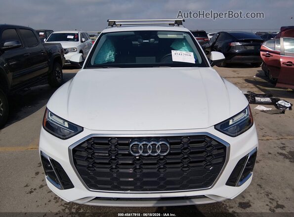 WA1GAAFY6N2002114 2022 AUDI Q5 White ხელსაწყოთა პანელის ხედი