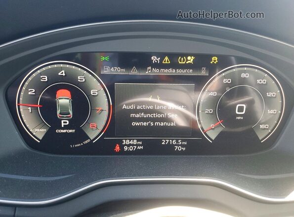 WA1GAAFY7S2028507 2025 AUDI Q5 Черный Вид щитка приборов
