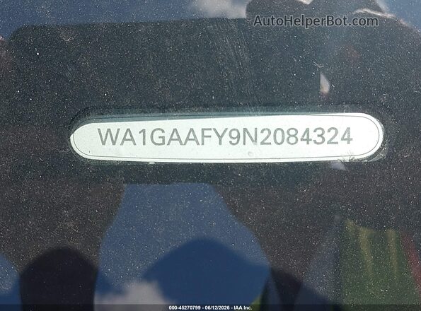 WA1GAAFY9N2084324 2022 AUDI Q5 Black Widok komory silnika