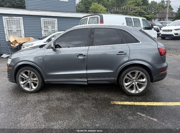 WA1GCCFSXHR004588 2017 AUDI Q3 Gray წინა პანელის ხედი