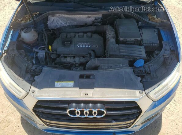 WA1GFCFS0GR008476 2016 AUDI Q3 Blue ძრავის განყოფილების ხედი