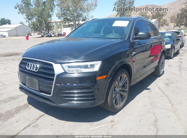 WA1GFCFS2GR018605 2016 AUDI Q3 Black წინა მარცხენა ხედი სამი მეოთხედიდან