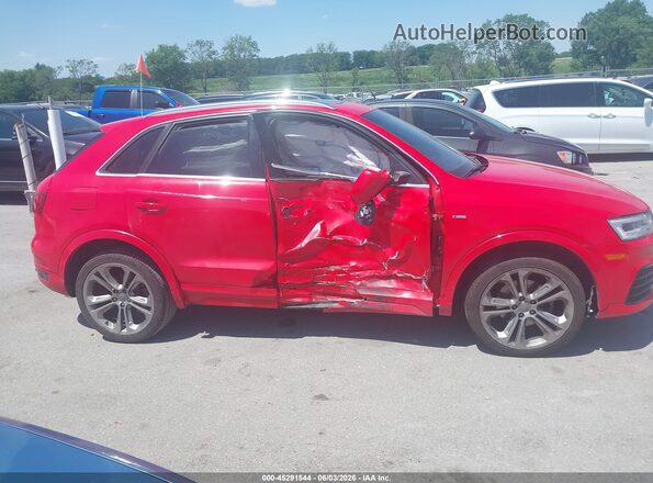 WA1GFCFS7GR009785 2016 AUDI Q3 Red უკანა სალონის ხედი