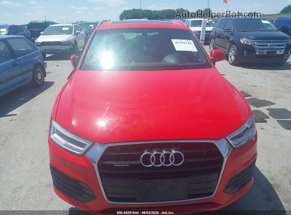 WA1GFCFS7GR009785 2016 AUDI Q3 Red ხელსაწყოთა პანელის ხედი