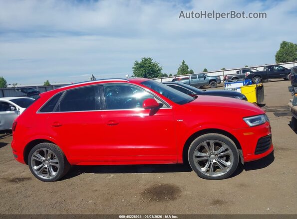 WA1GFCFSXGR009165 2016 AUDI Q3 Red Սալոնի հետևի տեսք