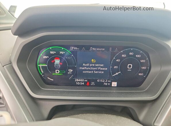 WA1H2BFZ5NP030408 2022 AUDI Q4 White ხელსაწყოთა პანელის ხედი