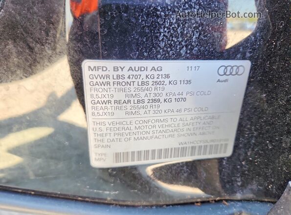 WA1HCCFS5JR019168 2018 AUDI Q3 Черный 