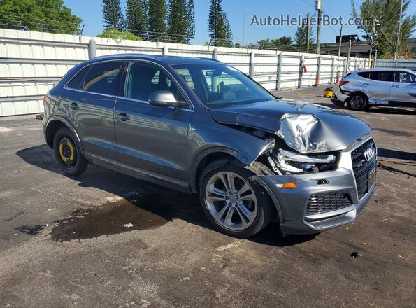 WA1JCCFS4JR023844 2018 AUDI Q3 Gray Առջևի աջ