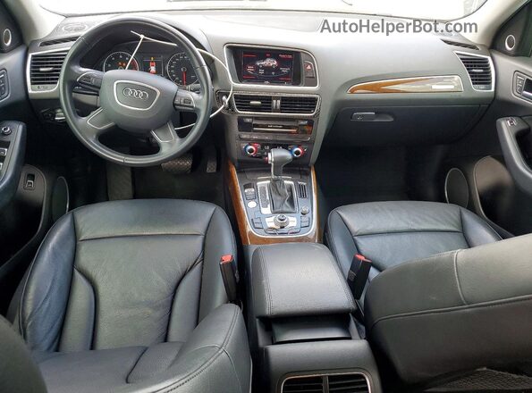WA1L2AFP0HA009590 2017 AUDI Q5 Black Առջևի վահանակի տեսք