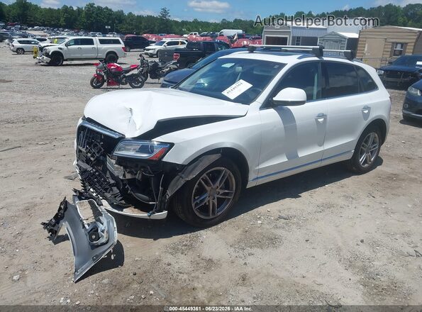 WA1L2AFP9HA013704 2017 AUDI Q5 White Առջևի ձախ երեք քառորդ տեսարան