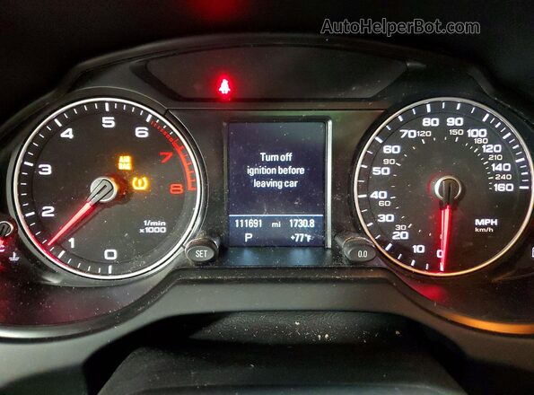 WA1L2AFPXHA044637 2017 AUDI Q5 White Instrument cluster view