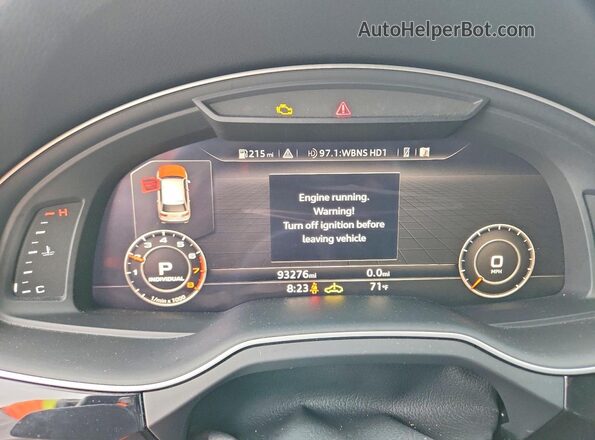 WA1LAAF70HD024754 2017 AUDI Q7 Gray Вид щитка приладів