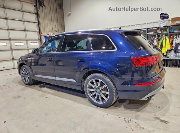 WA1LAAF70JD003120 2018 AUDI Q7 Blue Задня ліва чверть