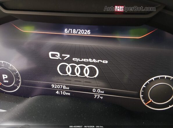 WA1LAAF70KD048995 2019 AUDI Q7 Silver Vista de los asientos traseros