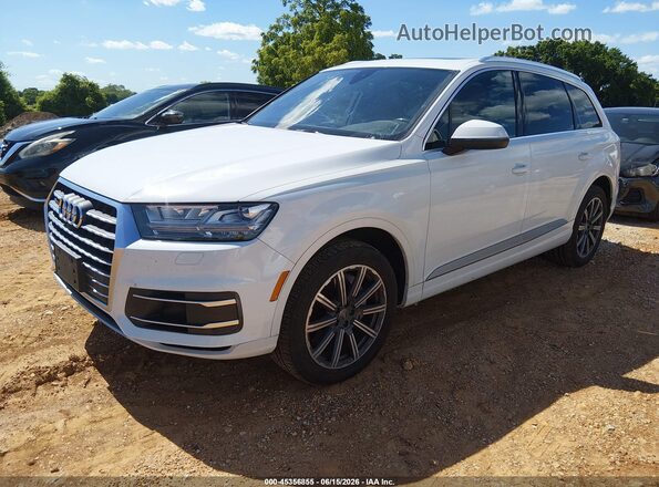WA1LAAF71HD021572 2017 AUDI Q7 White Առջևի ձախ երեք քառորդ տեսարան