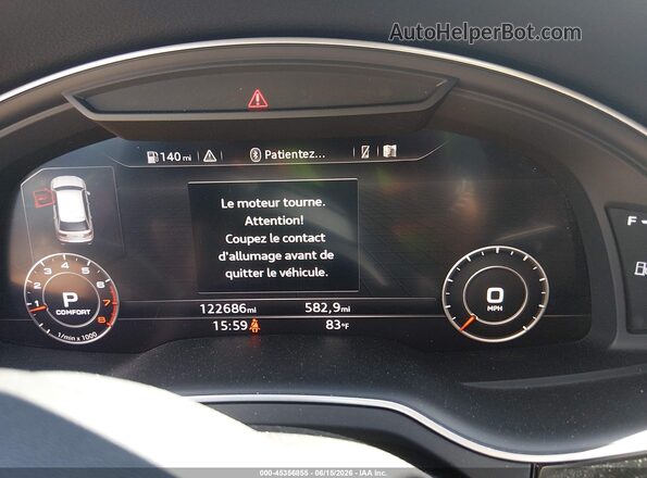 WA1LAAF71HD021572 2017 AUDI Q7 White Հետևի նստատեղերի տեսք