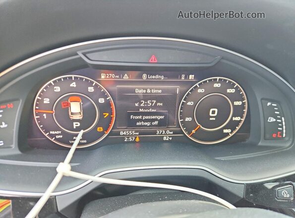 WA1LAAF71JD015969 2018 AUDI Q7 Белый Вид щитка приборов
