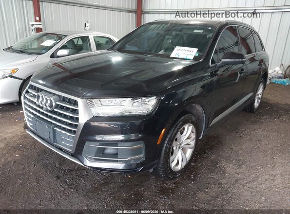 WA1LAAF72HD027428 2017 AUDI Q7 Black წინა მარცხენა ხედი სამი მეოთხედიდან