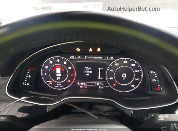 WA1LAAF72HD027428 2017 AUDI Q7 Black უკანა სავარძლების ხედი