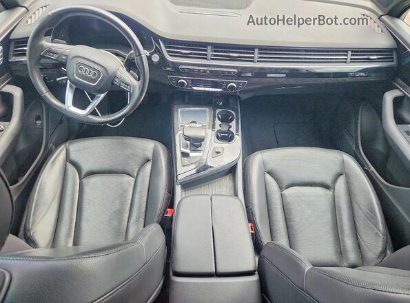 WA1LAAF72HD030152 2017 AUDI Q7 Black Widok deski rozdzielczej