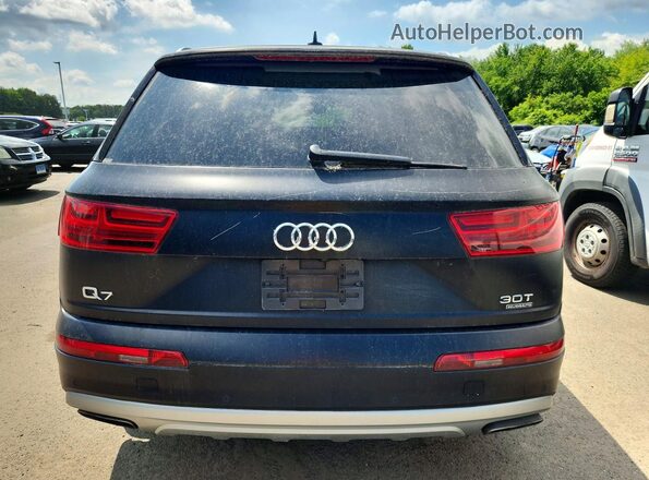 WA1LAAF72HD040325 2017 AUDI Q7 Black Widok z tyłu
