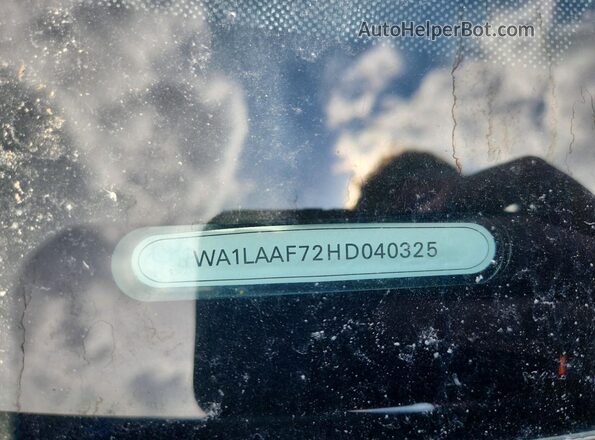 WA1LAAF72HD040325 2017 AUDI Q7 Black Widok naklejki z numerem VIN