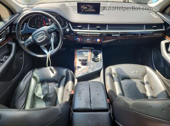 WA1LAAF72HD040325 2017 AUDI Q7 Black Widok deski rozdzielczej