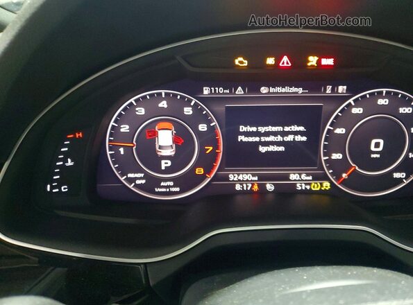 WA1LAAF72JD023711 2018 AUDI Q7 Серый Вид щитка приборов