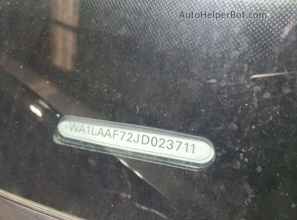 WA1LAAF72JD023711 2018 AUDI Q7 Серый Вид наклейки с VIN-кодом