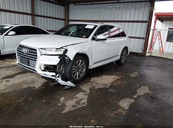 WA1LAAF72JD032344 2018 AUDI Q7 White წინა მარცხენა ხედი სამი მეოთხედიდან