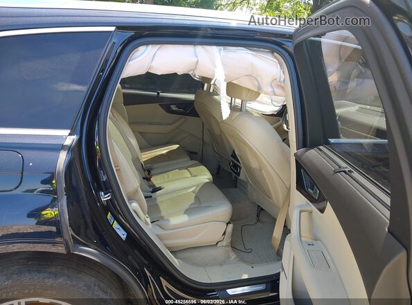 WA1LAAF73HD028720 2017 AUDI Q7 Black VIN კოდის სტიკერის ხედი