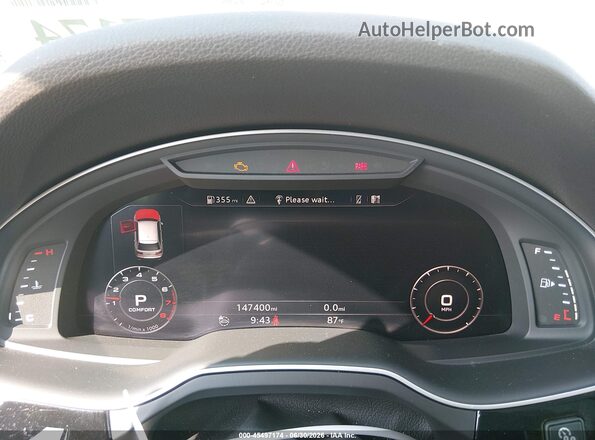 WA1LAAF73HD048028 2017 AUDI Q7 White უკანა სავარძლების ხედი