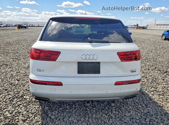 WA1LAAF74HD000506 2017 AUDI Q7 White Հետևի տեսք