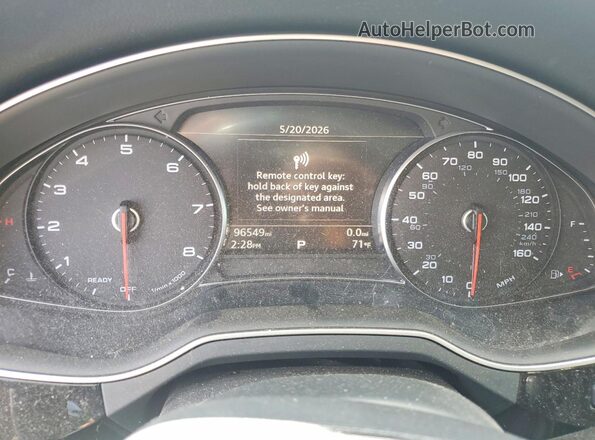 WA1LAAF74HD000506 2017 AUDI Q7 White Սարքավորումների վահանակի տեսք