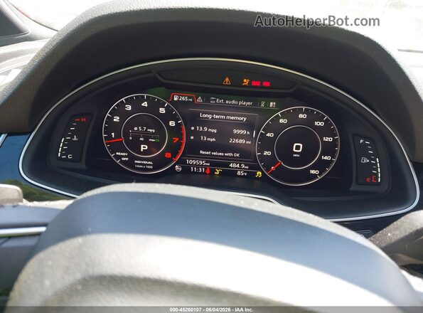 WA1LAAF74HD021016 2017 AUDI Q7 Black უკანა სავარძლების ხედი