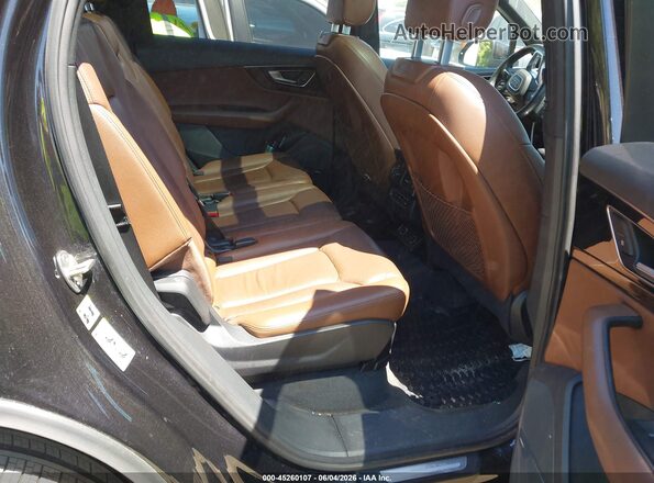 WA1LAAF74HD021016 2017 AUDI Q7 Black VIN კოდის სტიკერის ხედი