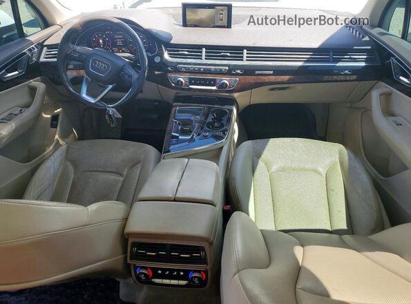 WA1LAAF74HD021260 2017 AUDI Q7 White წინა პანელის ხედი