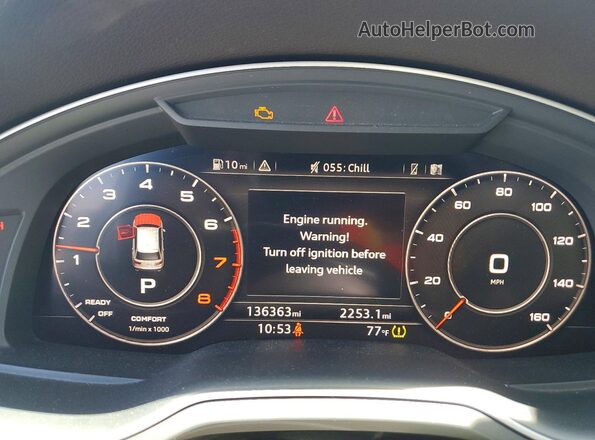 WA1LAAF74HD021260 2017 AUDI Q7 White ხელსაწყოთა პანელის ხედი