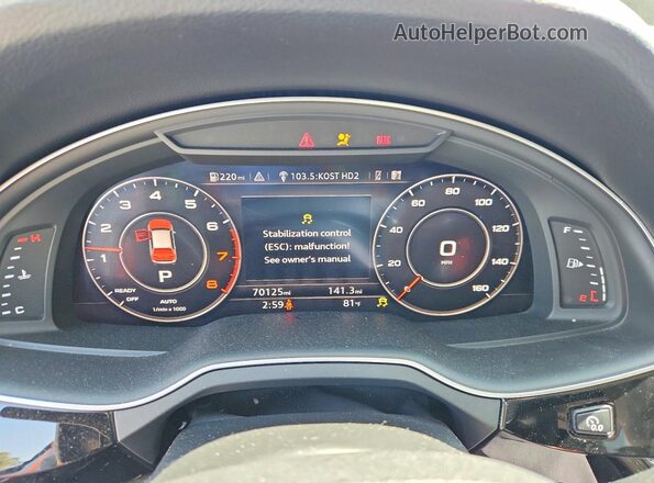 WA1LAAF75HD048726 2017 AUDI Q7 White Սարքավորումների վահանակի տեսք