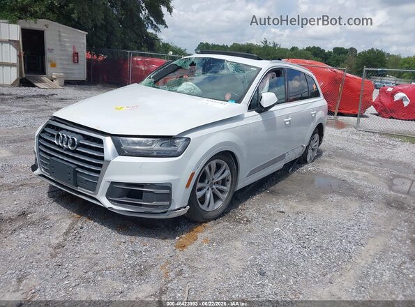WA1LAAF78HD027420 2017 AUDI Q7 White წინა მარცხენა ხედი სამი მეოთხედიდან