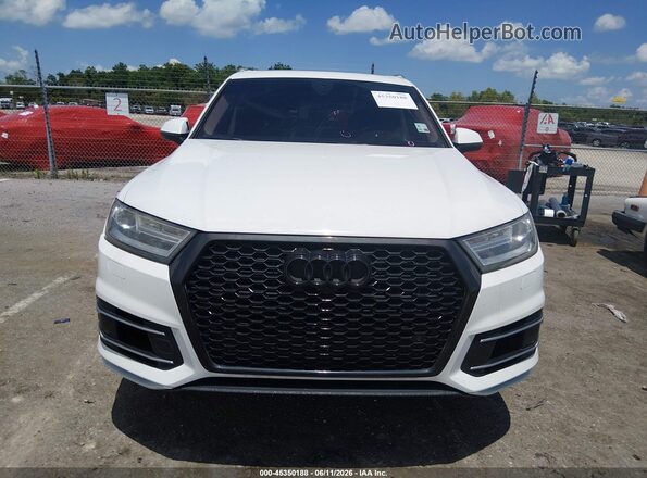 WA1LAAF78HD042872 2017 AUDI Q7 White Вид щитка приладів