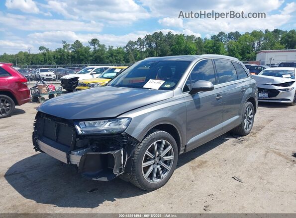 WA1LAAF78JD027701 2018 AUDI Q7 Gray წინა მარცხენა ხედი სამი მეოთხედიდან